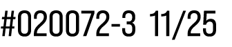#020072 3 11/25