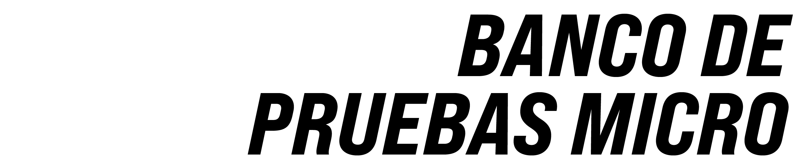 BANCO DE PRUEBAS MICRO