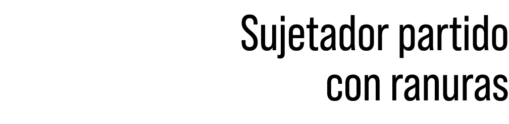 Sujetador partido con ranuras