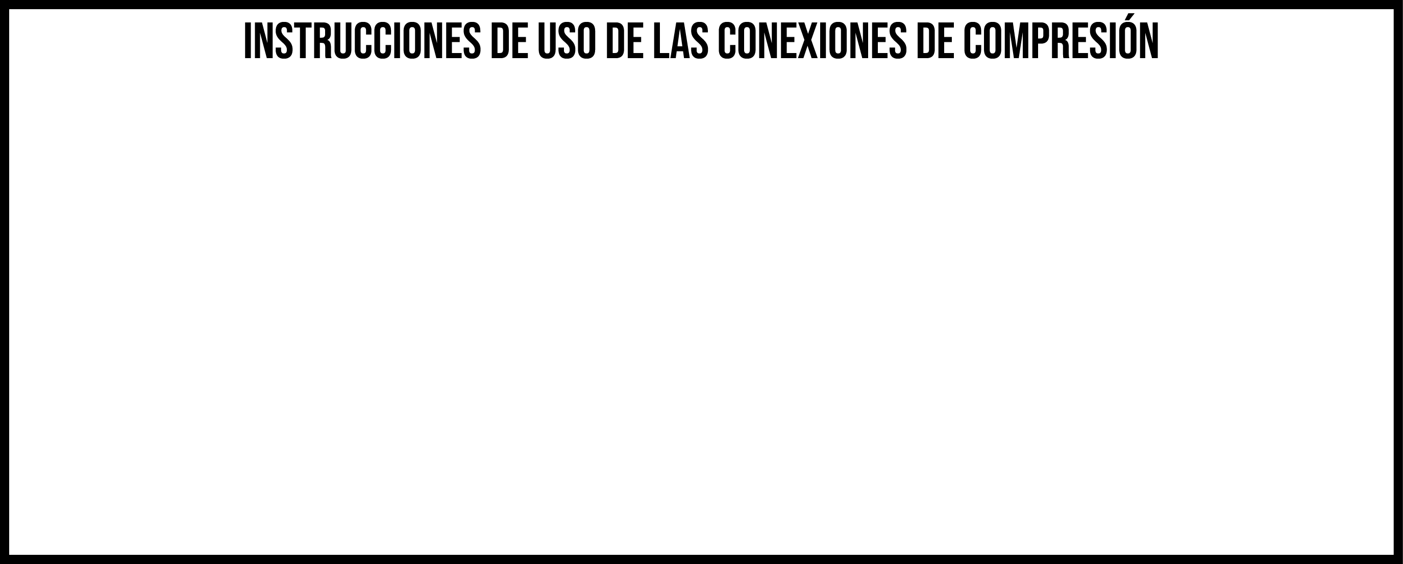 Instrucciones de uso de las conexiones de compresi n