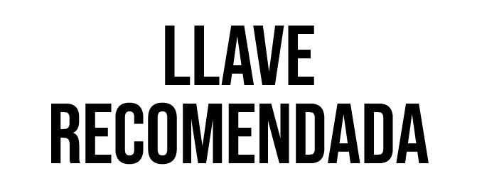 LLAVE RECOMENDADA
